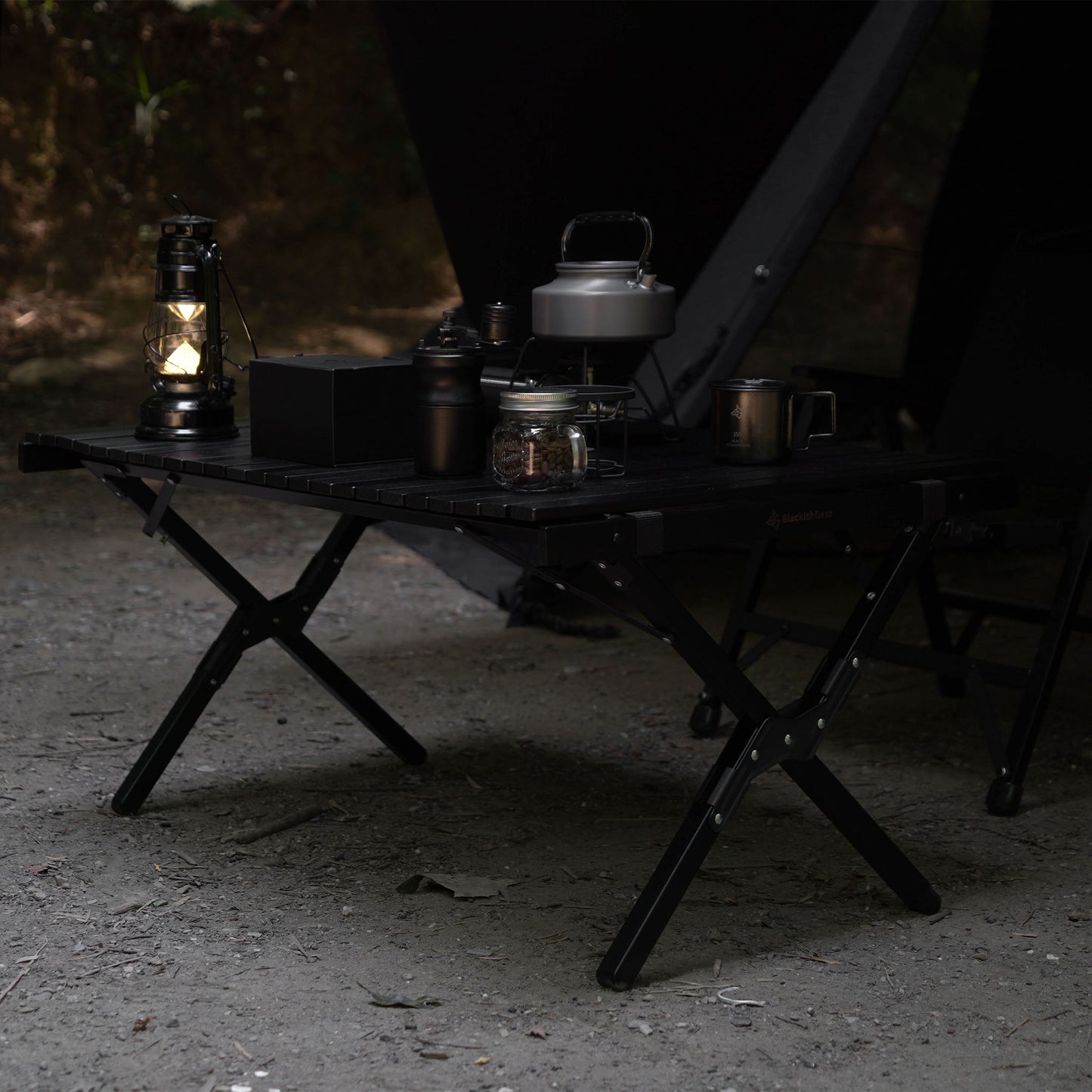 BLACK WOOD TABLE 90 (ブラックウッドテーブル90サイズ)