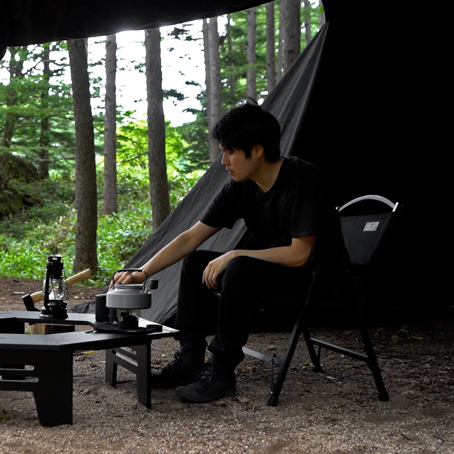 【アウトレット品】旧モデル BLACK WOOD CHAIR(ブラックウッドチェア)