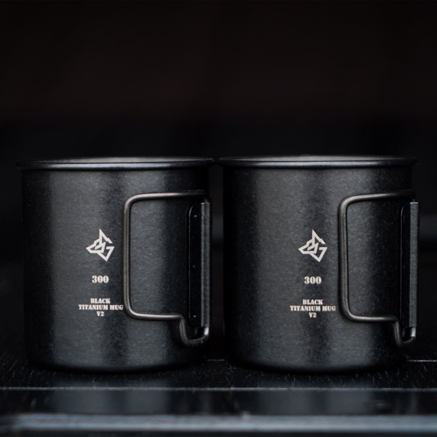 BLACK TITANIUM MUG V2 ブラックチタンマグ 300ml 2個