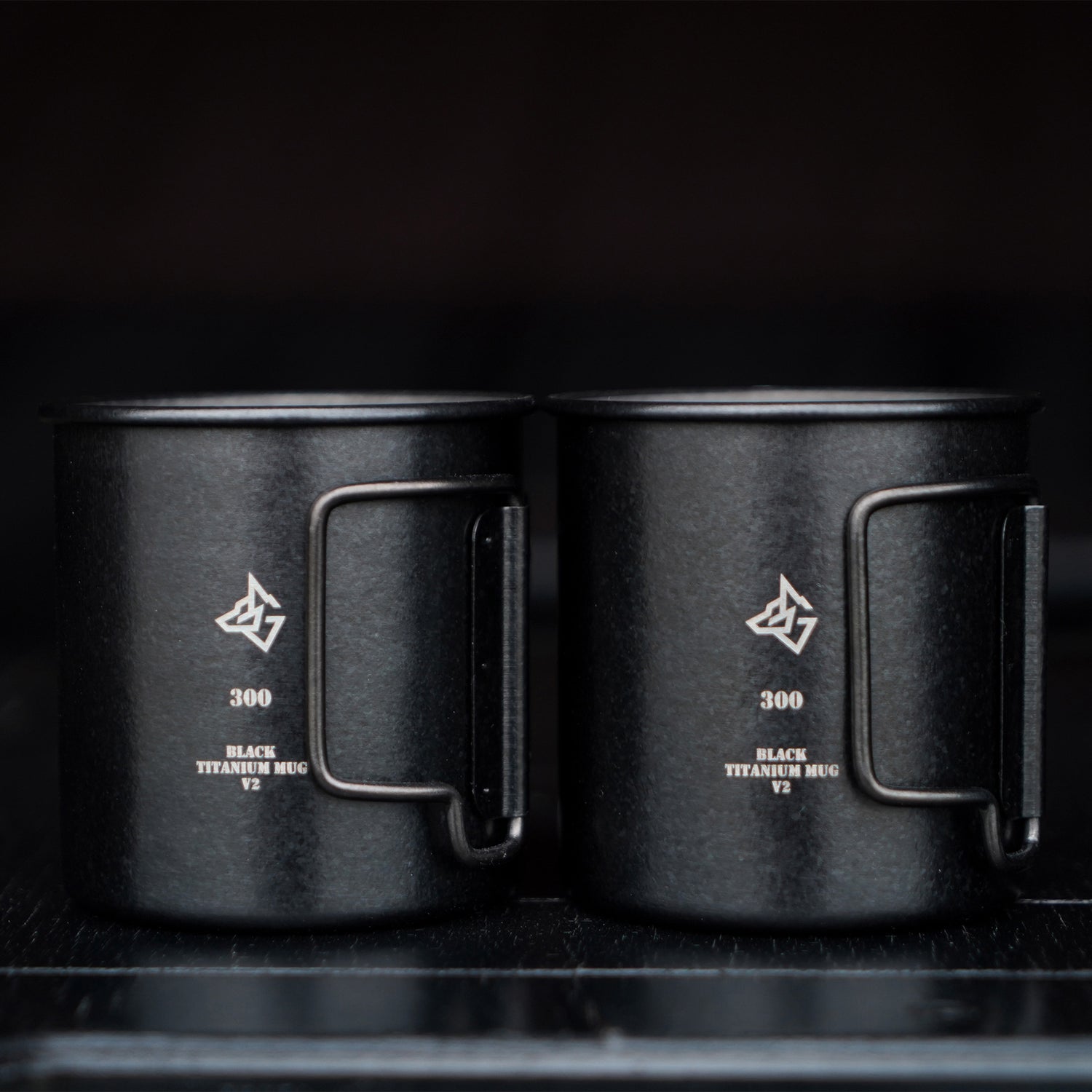 BLACK TITANIUM MUG V2 ブラックチタンマグ 300ml 2個