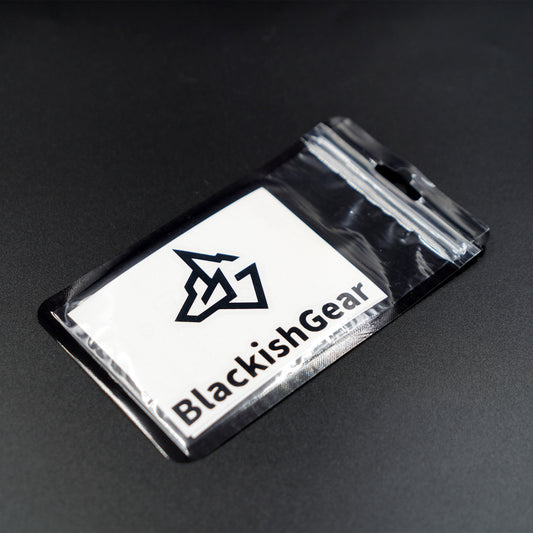BlackishGear Sticker (Set of 2 Black and White Cutting Stickers)